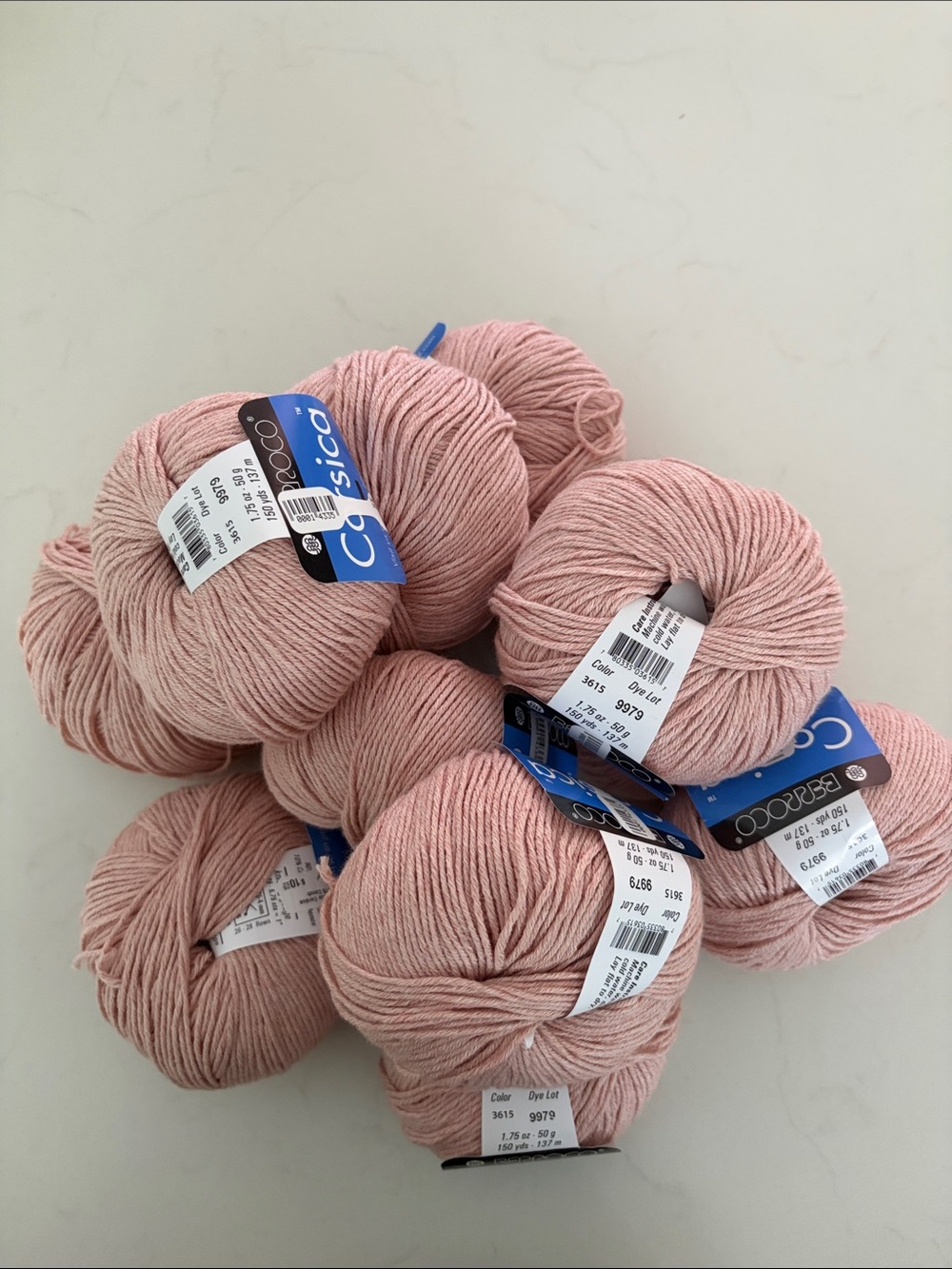 NWT 11 Skeins of Berroco Corsica Soft Pink Yarn